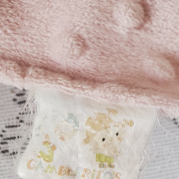 Gamberritos Pink Minky Bunny Lovey Plush Baby Security Blanket Toy Rabbit Soft - Picture 6 of 7